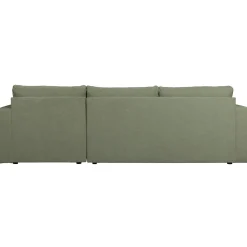 Outlet WOOOD Bar chaise longue geweven stof rechts Groen