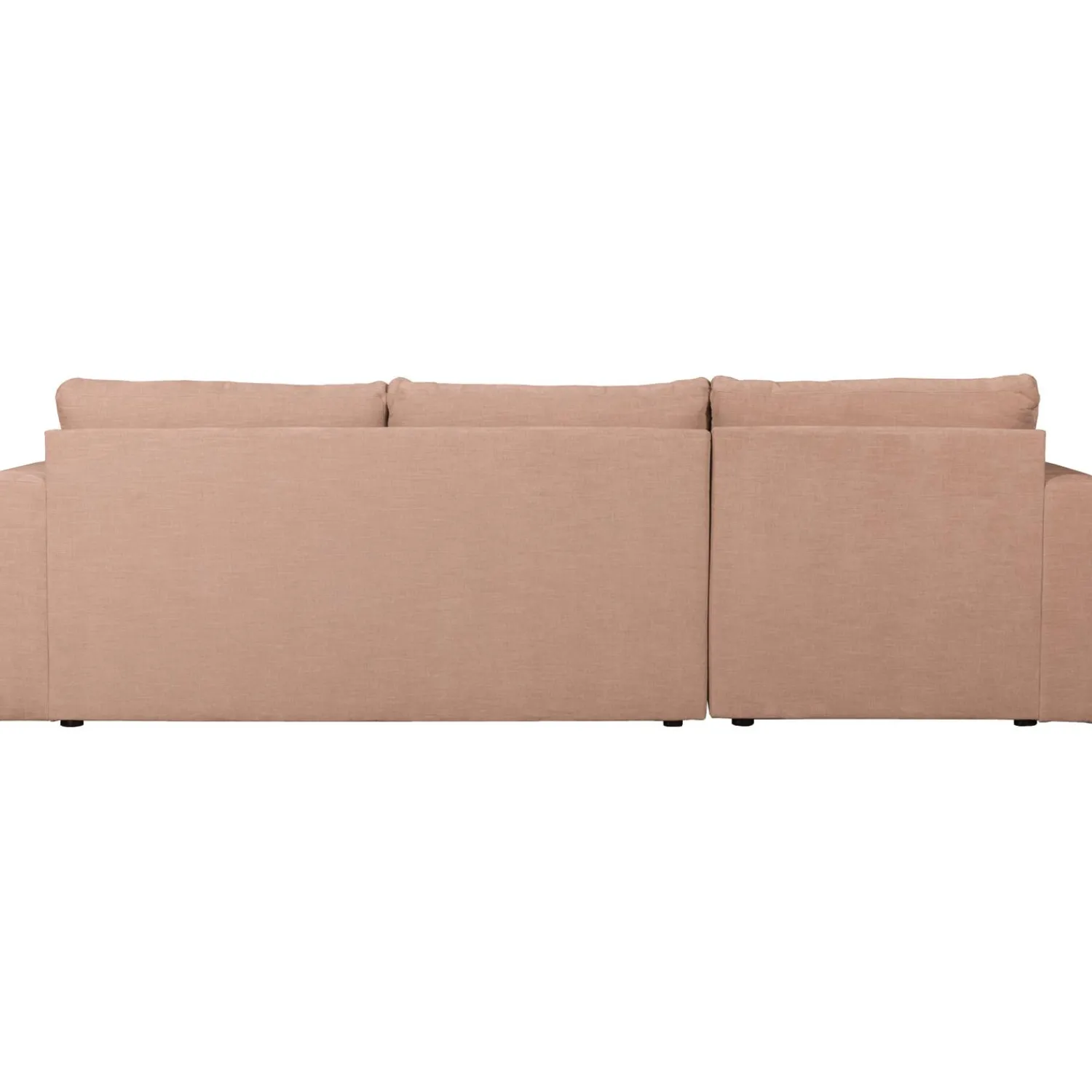Outlet WOOOD Bar chaise longue geweven stof links Roze
