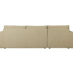 WOOOD Bar chaise longue geweven stof links Zand
