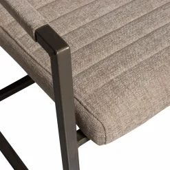 Discount WOOOD Bas eetkamerstoel geweven stof Zand melange