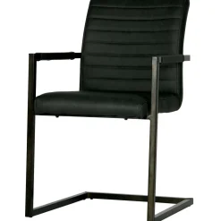 Online WOOOD Bas eetkamerstoel pu Antraciet