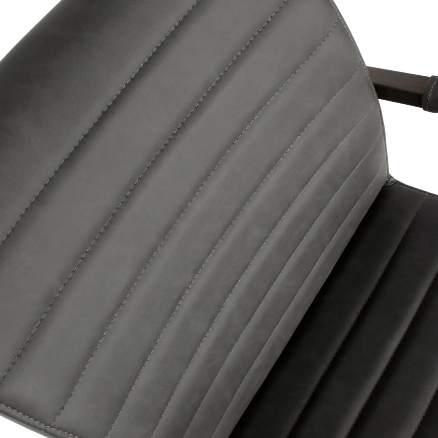 Online WOOOD Bas eetkamerstoel pu Antraciet