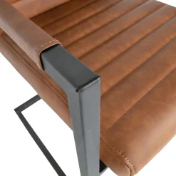 Online WOOOD Bas eetkamerstoel pu Cognac