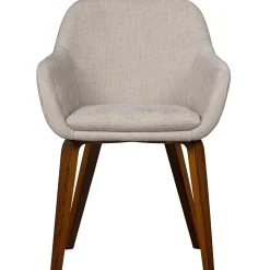 WOOOD Base eetkamerstoel velvet melange zand