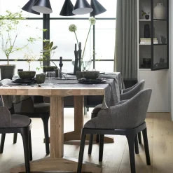 Sale WOOOD Basic 2-deurs vitrinekast grenen mist