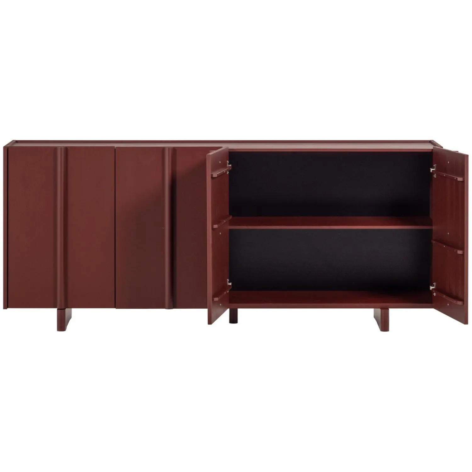 Clearance WOOOD Basu dressoir grenen rood Bordeaux