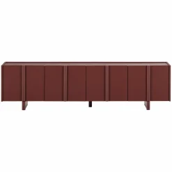 Sale WOOOD Basu tv meubel 200 cm grenen bordeauxrood