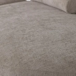 Best WOOOD Batavier half ronde bank 4-zits velvet melange zand Zand melange