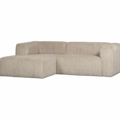 Best WOOOD Bean chaise longue bank links ribstof travertin