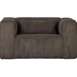 New WOOOD Bean fauteuil ribstof Mud