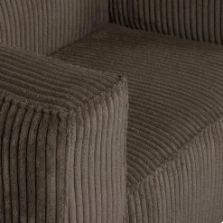 New WOOOD Bean fauteuil ribstof Mud