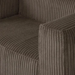 New WOOOD Bean fauteuil ribstof Mud