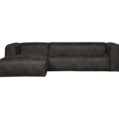 Hot WOOOD Bean hoekbank links ecoleer Zwart