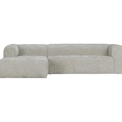 WOOOD Bean hoekbank links grove melange stof Naturel