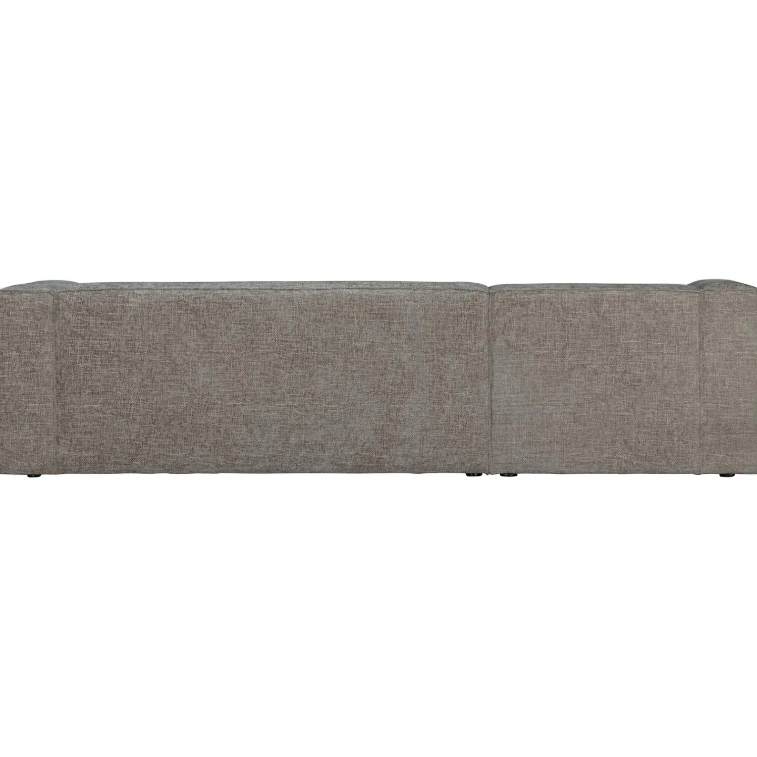 Discount WOOOD Bean hoekbank links grove melange stof Travertin