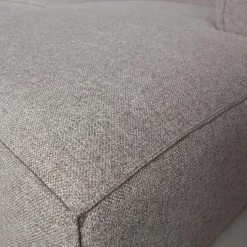 Hot WOOOD Bean hoekbank links incl. kussens melange Lichtgrijs