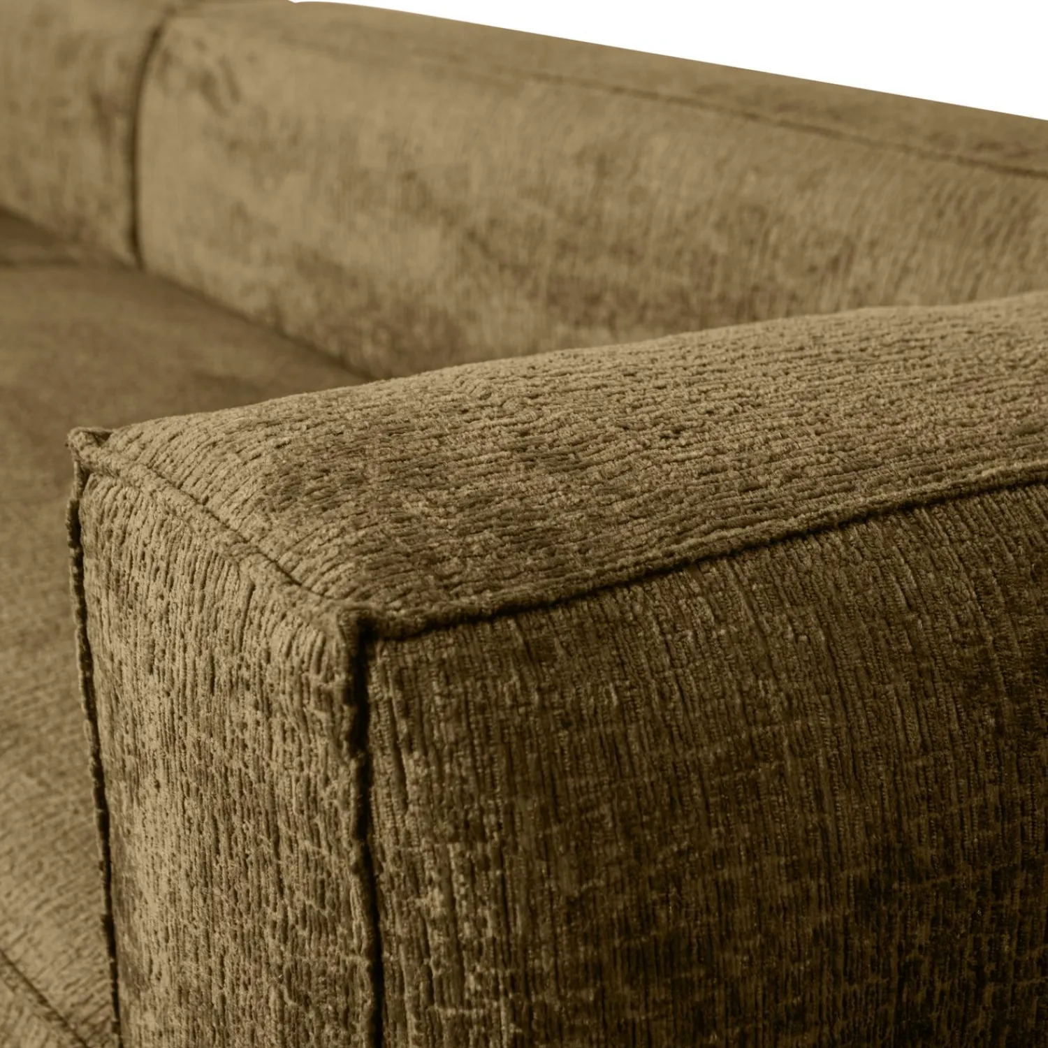 New WOOOD Bean hoekbank links structure velvet Spices