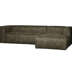 Outlet WOOOD Bean hoekbank rechts ecoleer Army