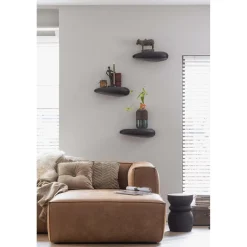 Online WOOOD Bean hoekbank rechts ecoleer Cognac