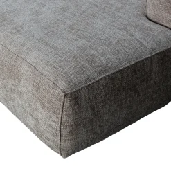 Best WOOOD Bean hoekbank rechts grove melange stof Travertin