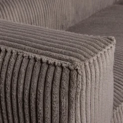 Best WOOOD Bean hoekbank rechts ribstof Mud