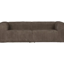 Clearance WOOOD Bean 3,5-zits bank ribstof Mud