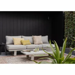 Online WOOOD Bear 3-zits tuinbank aluminium zand