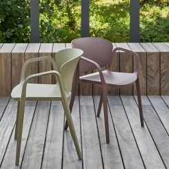 Clearance WOOOD Bent tuinstoel kunststof Groen