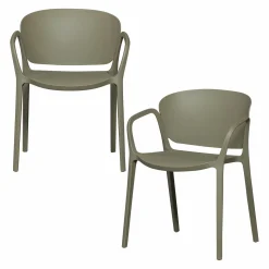 Clearance WOOOD Bent tuinstoel kunststof Groen