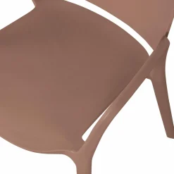 Hot WOOOD Bent tuinstoel kunststof Zalmroze