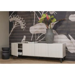 Clearance WOOOD Bikkel kruk hout 40xø28 cm Zwart