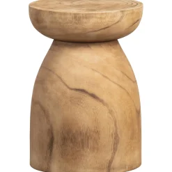 Online WOOOD Bink kruk hout naturel 40xø28 cm