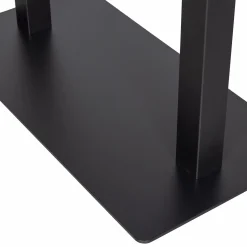 Hot WOOOD Bistro dubbele vierkante buisvoet metaal matzwart 72x80x40 cm