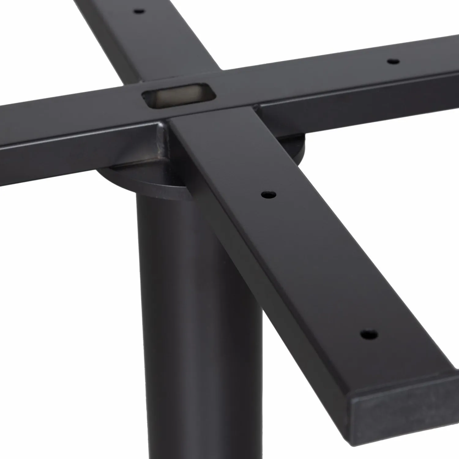 Sale WOOOD Bistro ronde buisvoet metaal matzwart 72xø54 cm