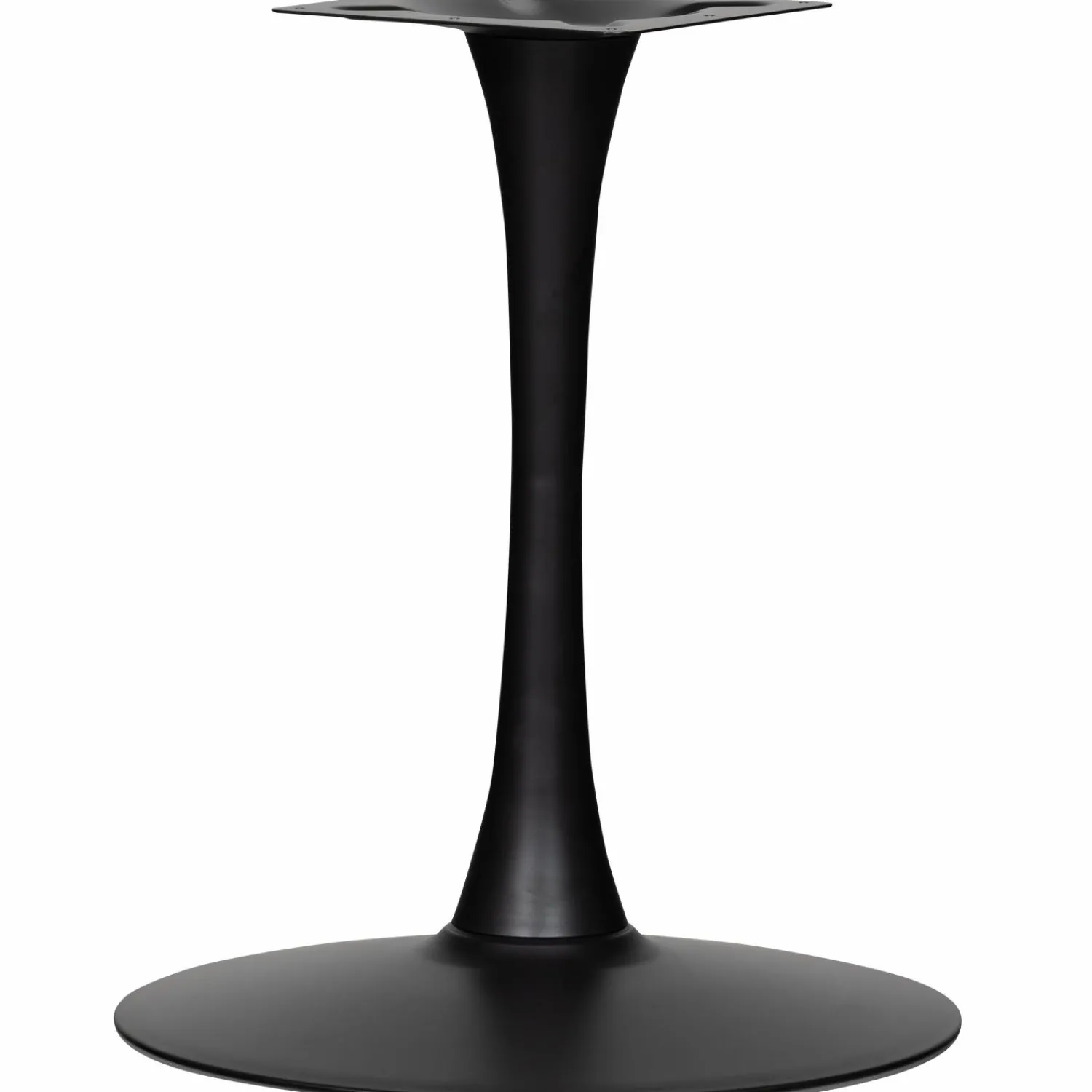 Online WOOOD Bistro trompetvoet metaal matzwart 72xø60 cm