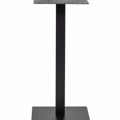 Discount WOOOD Bistro vierkante bartafel poot metaal zwart 105 x 50 x 50 cm