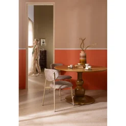 Hot WOOOD Blanco eettafel ø120 cm mango hout Honinggeel