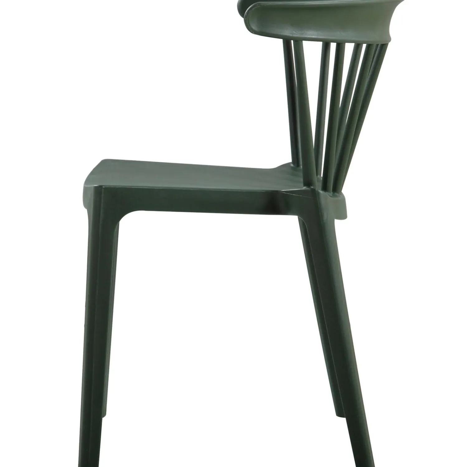 Sale WOOOD Bliss tuinstoel met spijlen kunststof groen Army