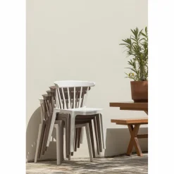 WOOOD Bliss tuinstoel met spijlen Bruin melange