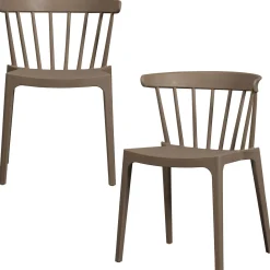 WOOOD Bliss tuinstoel met spijlen Bruin melange