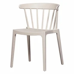 Best WOOOD Bliss tuinstoel met spijlen Off white melange