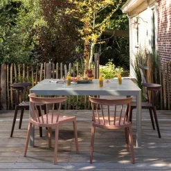 Online WOOOD Bliss tuinstoel met spijlen kunststof Zalmroze