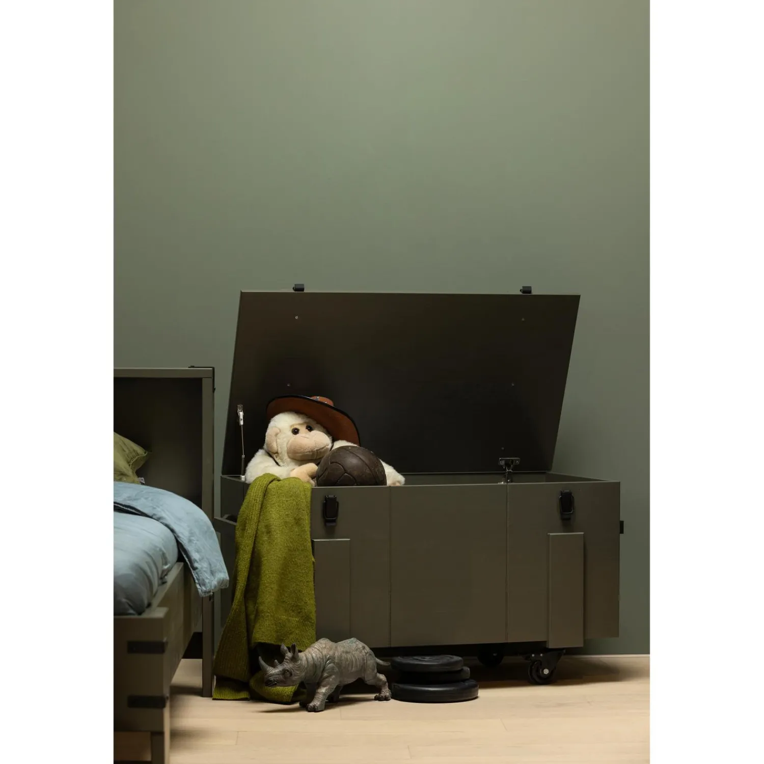 Best WOOOD Bobby opbergkist grenen forest