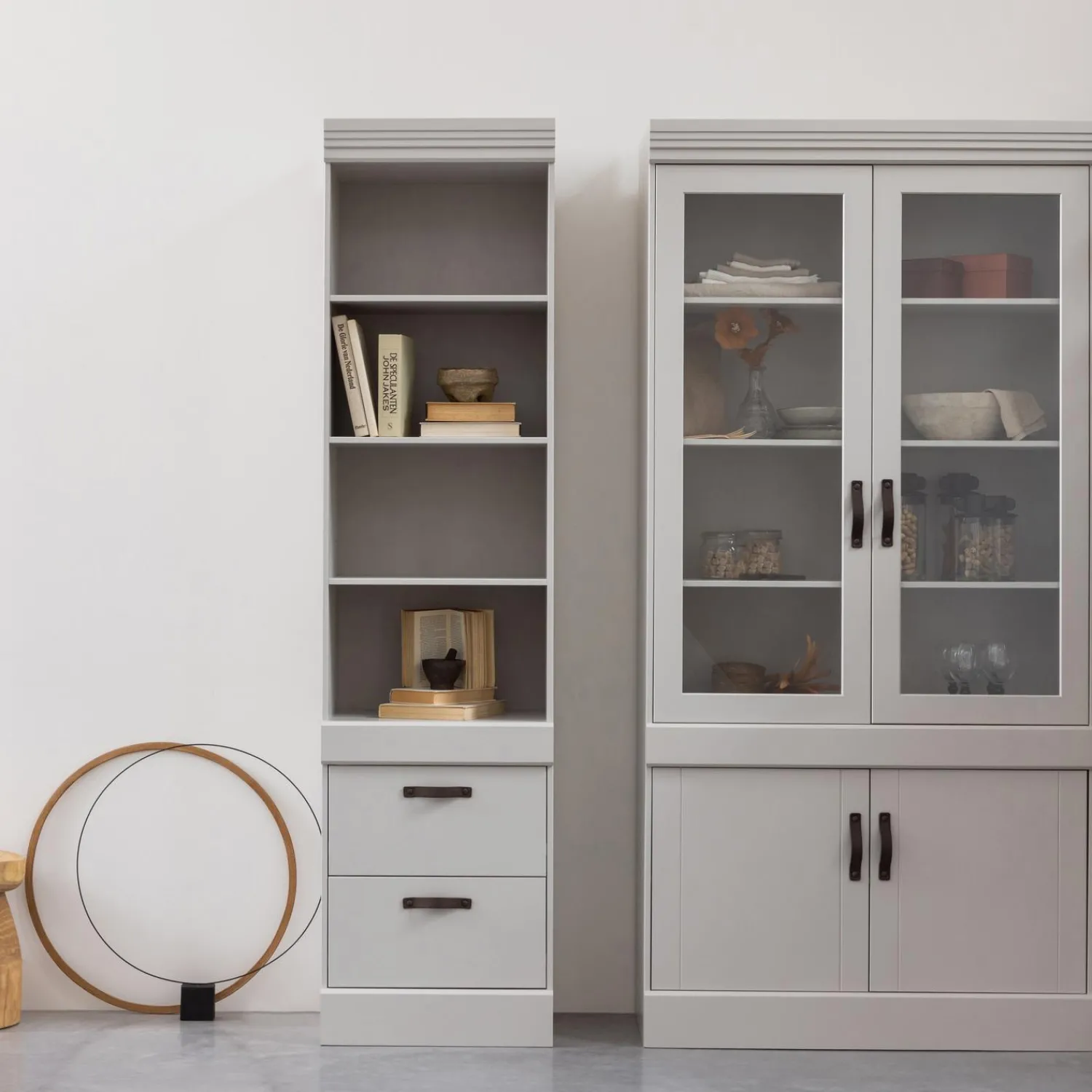 WOOOD Bold boekenkast grenen sneeuwwit