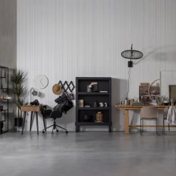 Sale WOOOD Bonk open kast grenen Matzwart