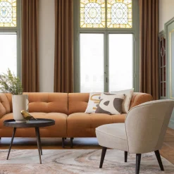 Online WOOOD Bounds bijzettafel L hout/metaal 44xø58 cm Antique goud