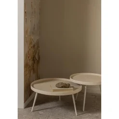 Online WOOOD Bounds bijzettafel L hout/metaal 44xø58 cm Naturel