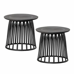 Clearance WOOOD Boy tuin bijzettafel kunststof Zwart