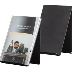 WOOOD Brook boekenstandaard staand metaal zwart