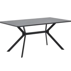 Hot WOOOD Bruno eettafel rechthoek mdf zwart 160x90 cm